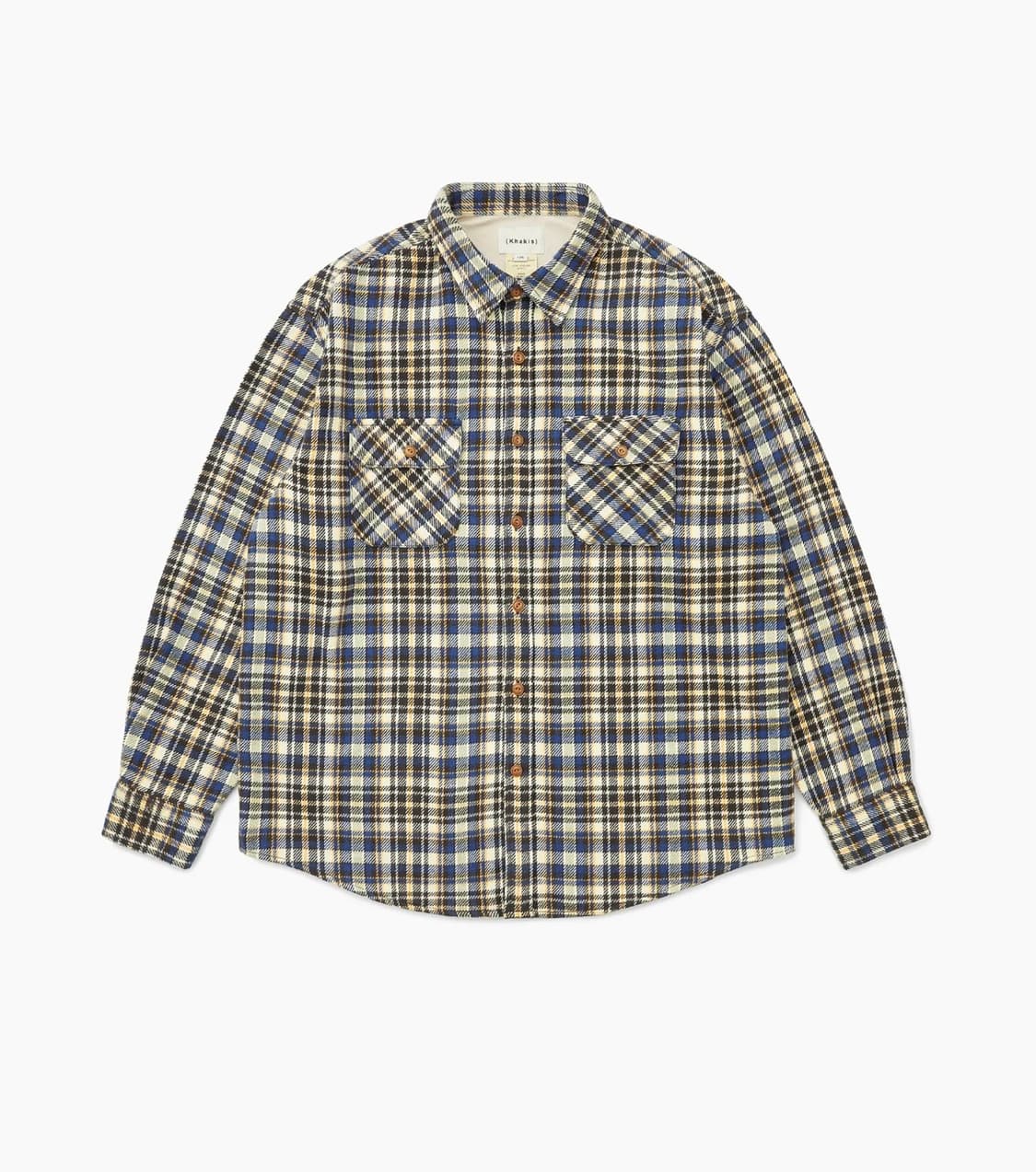 카키스 Brushed Plaid Shirt Royal Blue 3 상품이미지2