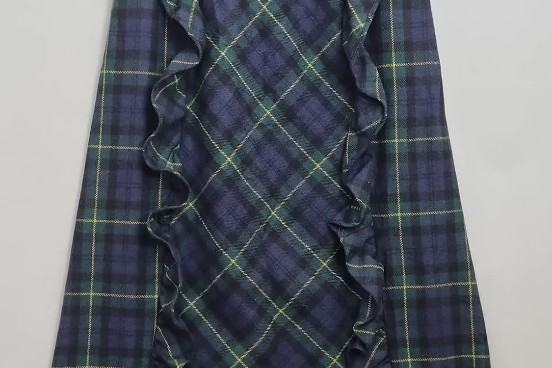 COSMETX 체크 롱스커트  상품이미지7