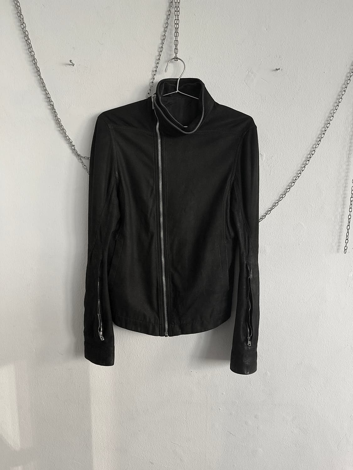 홀드중* 릭오웬스 16SS 포켓슬리브 몰리노 레더자켓 상품이미지4