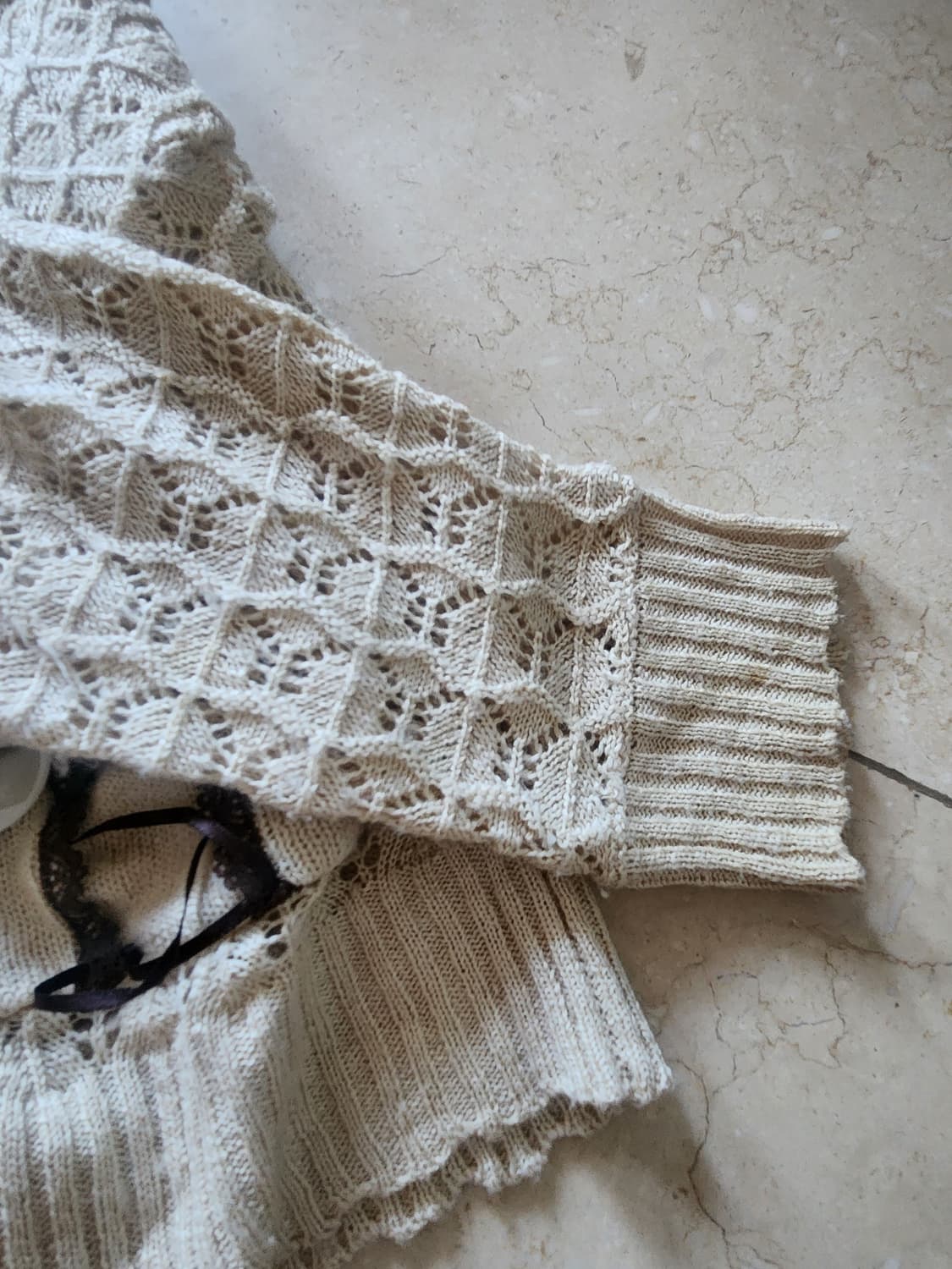 엑시즈팜 리본 가디건 상품이미지2