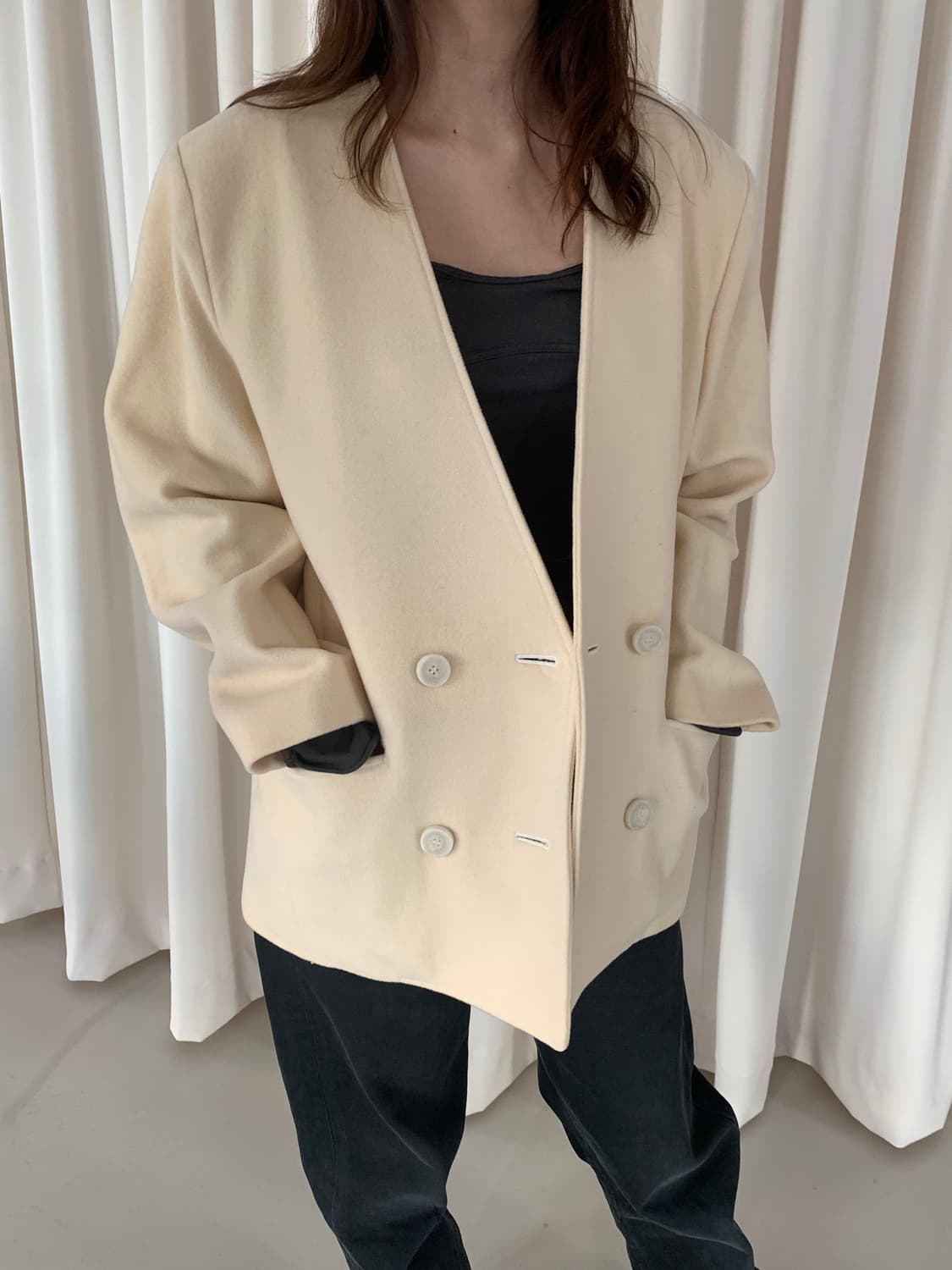 80's "Christian Dior Sports" wool double 상품이미지5