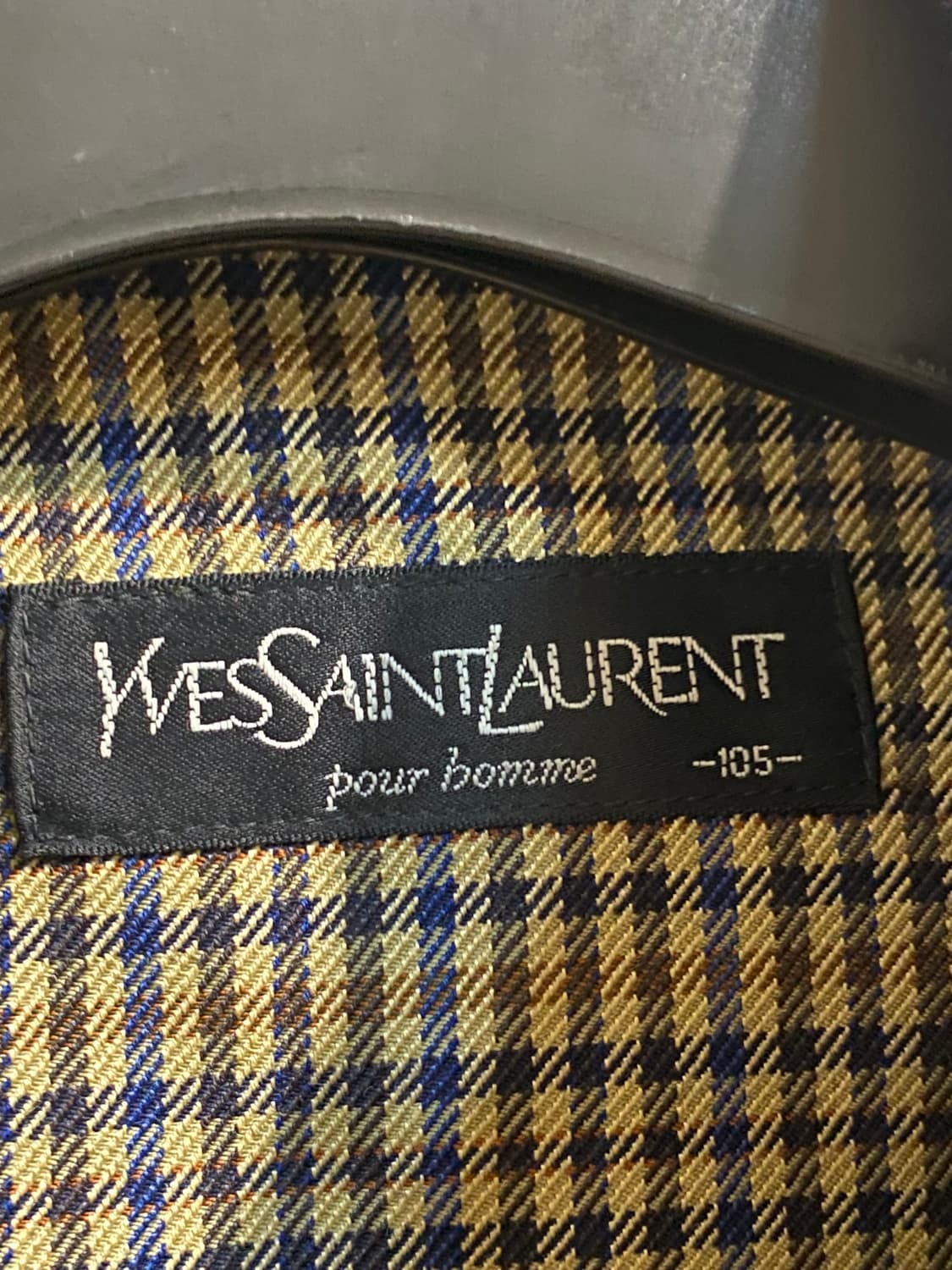 입생로랑 뿌르 옴므 체크 집업 자켓 상품이미지4