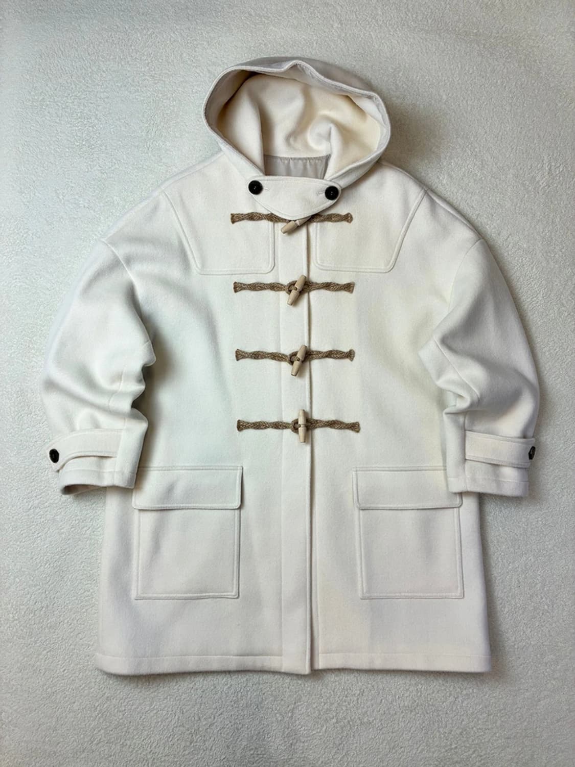 메인부스 MAINBOOTH 아이보리 오버 울 더플 코트 PN5770 상품이미지1