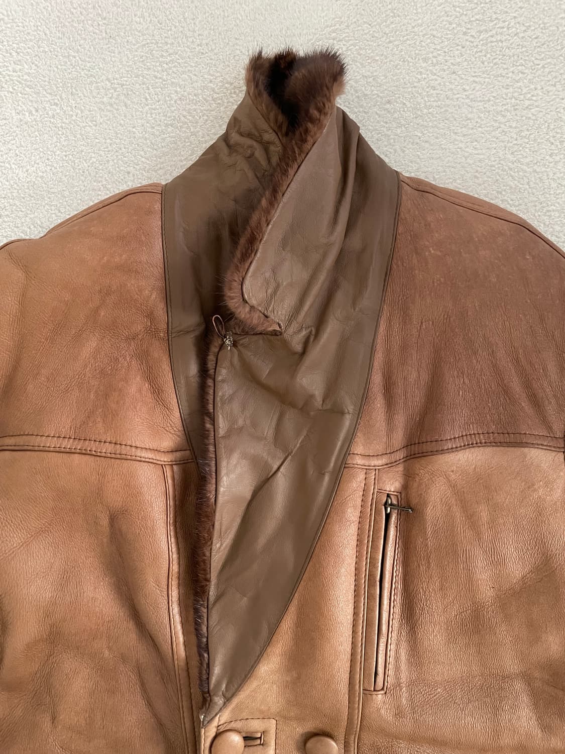 vintage double breasted sheepskin coat 상품이미지2