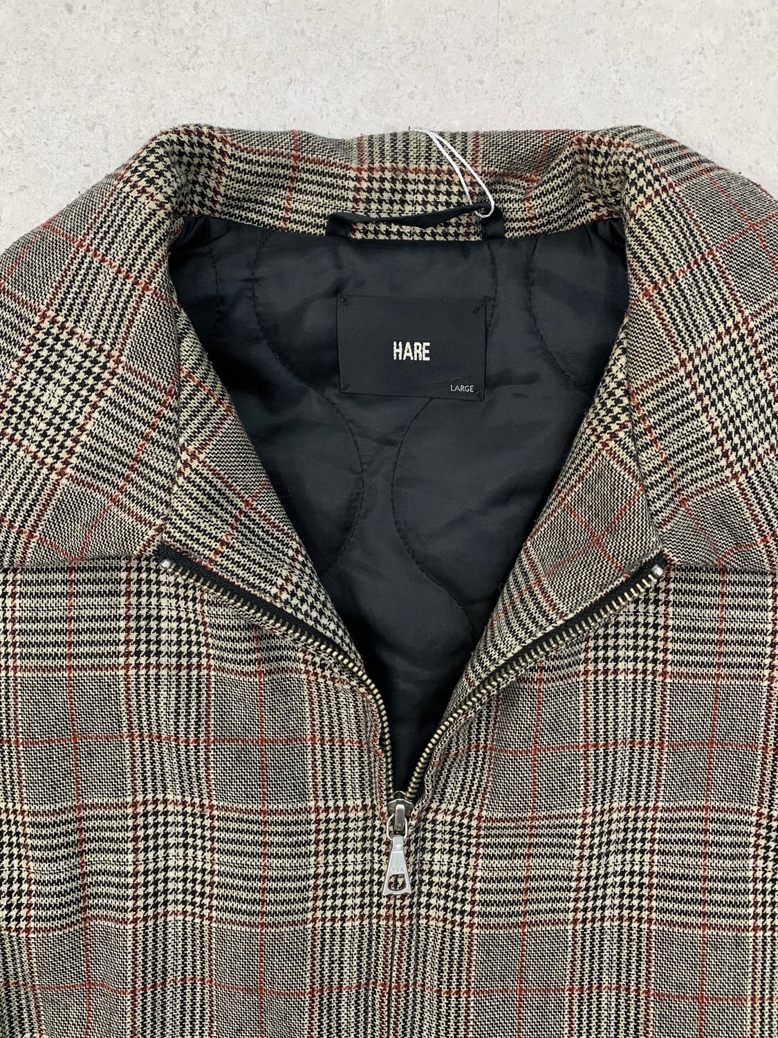 Hare 하레 울 체크 자켓 상품이미지4
