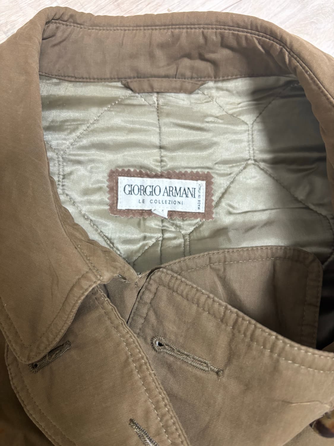 Giorgio Armani 아르마니 트렌치코트 브라운 xl,xxl,xxx 상품이미지3