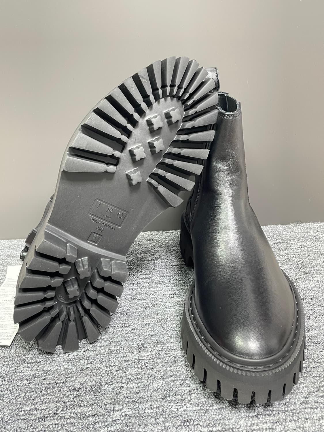 IRO 이로 첼시 부츠 가죽 블랙 컬러 40 41 사이즈 상품이미지8