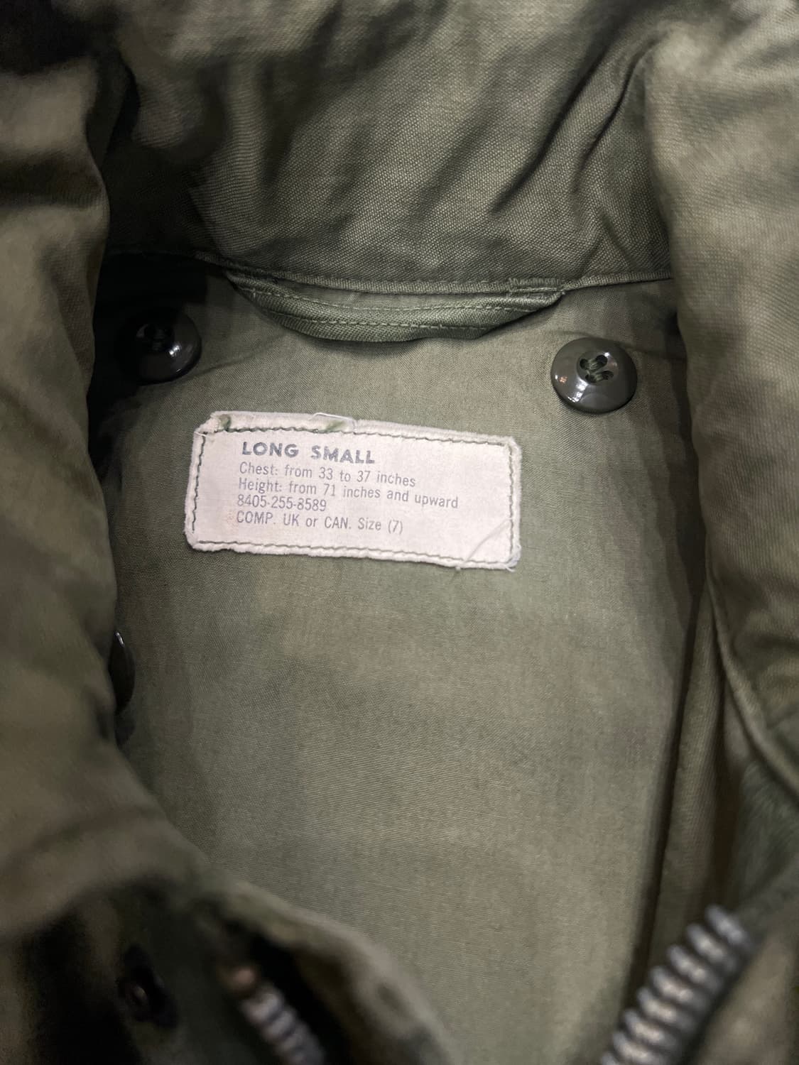 미군 M51 필드자켓 (후기형)OG-107 상품이미지7