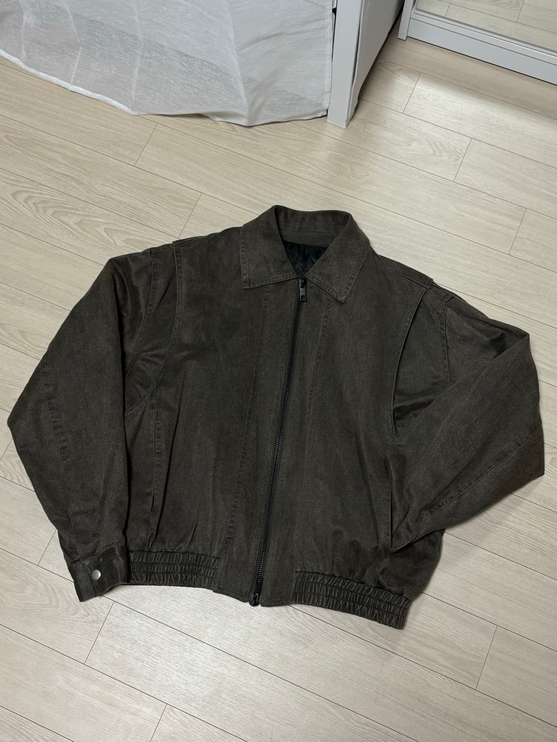 라퍼지스토어 버핑레더 ma-1, 레더 자켓 s(실측 L) 상품이미지1