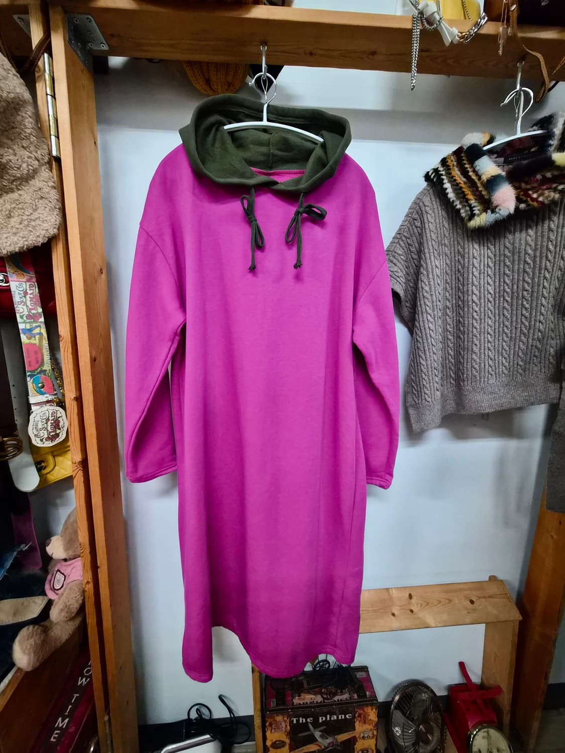 기모 후드 원피스. 마크제이콥스 언발 니트베스트 상품이미지2