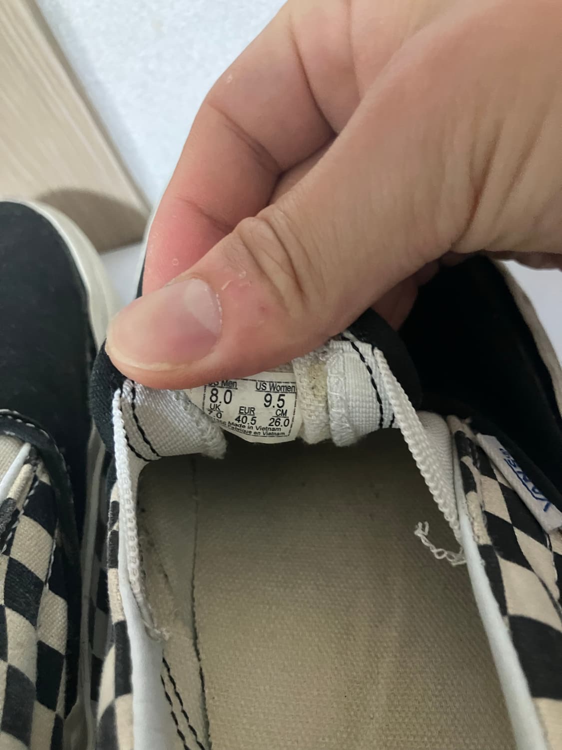 반스 사이드월 체커보드 슬립온 블랙 260 상품이미지3