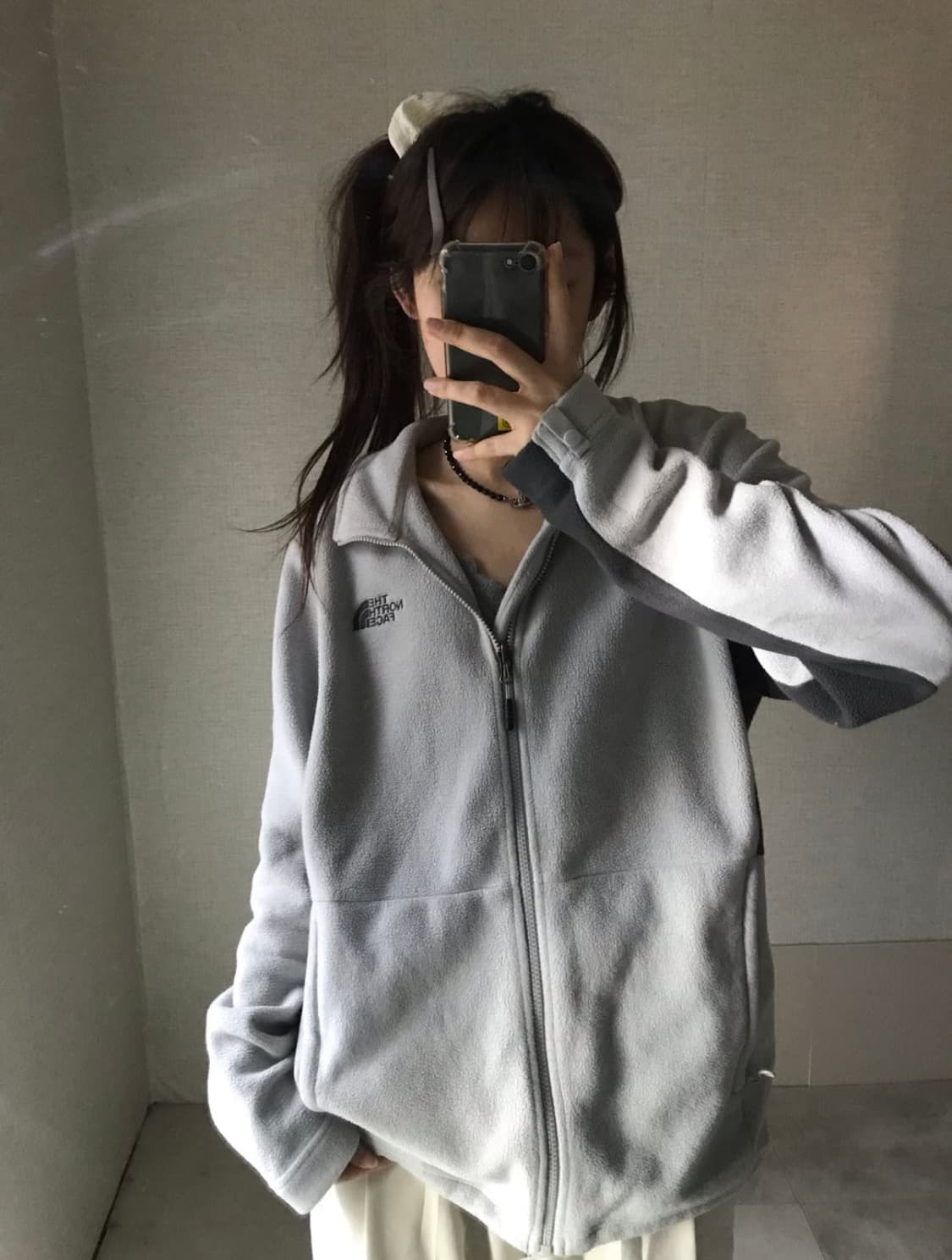 노스페이스 소라 그레이 후리스 플리스 집업 라이프이즈웻 상품이미지2