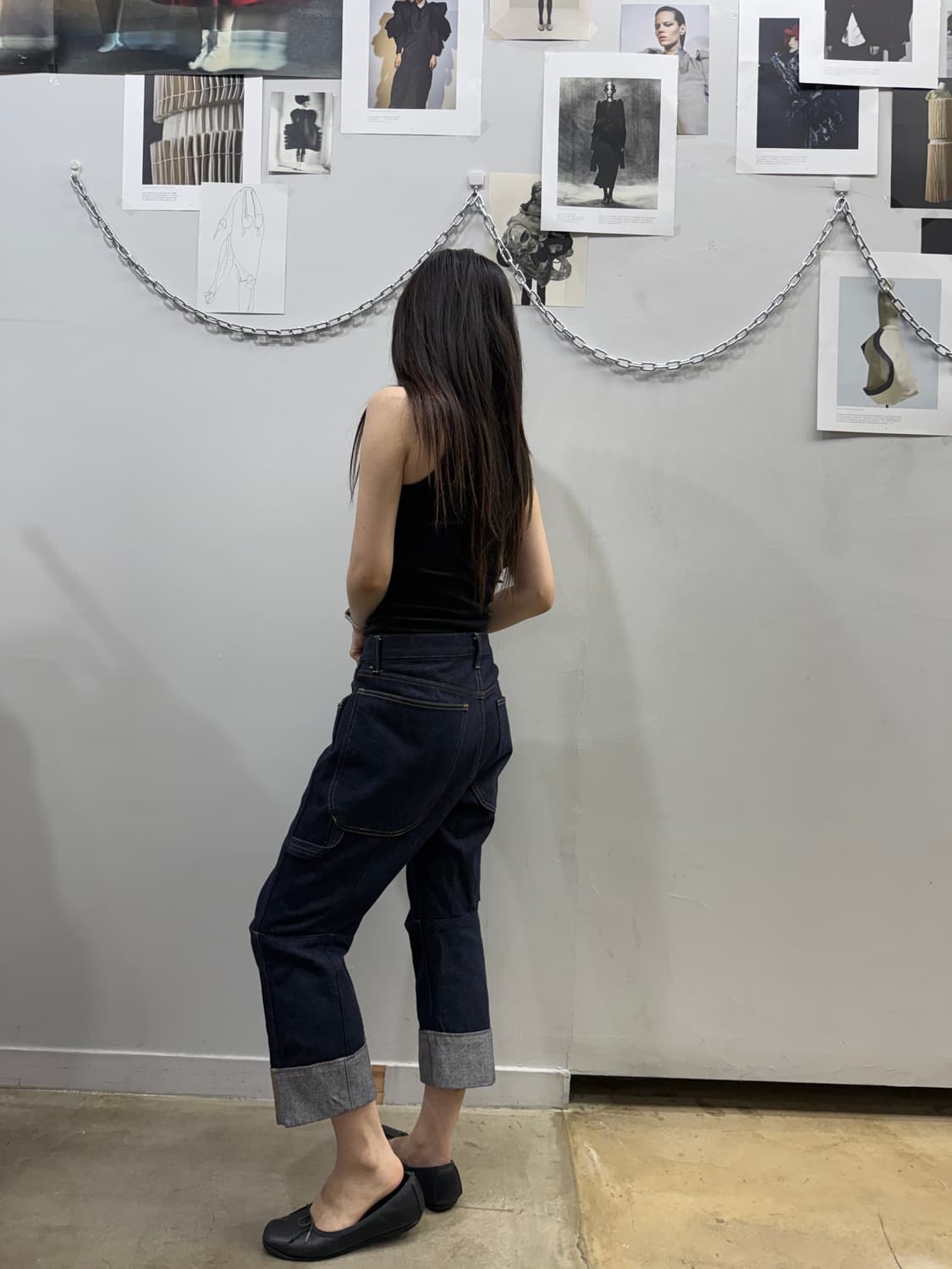 준야 와타나베 카프리 롤업 데님 팬츠 상품이미지4