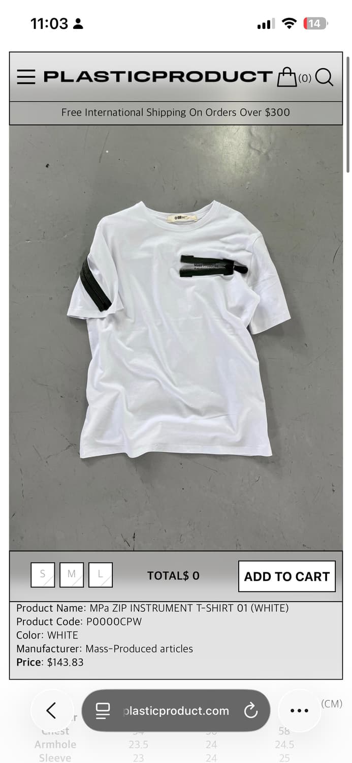 MPa ZIP INSTRUMENT T-shirt 상품이미지1