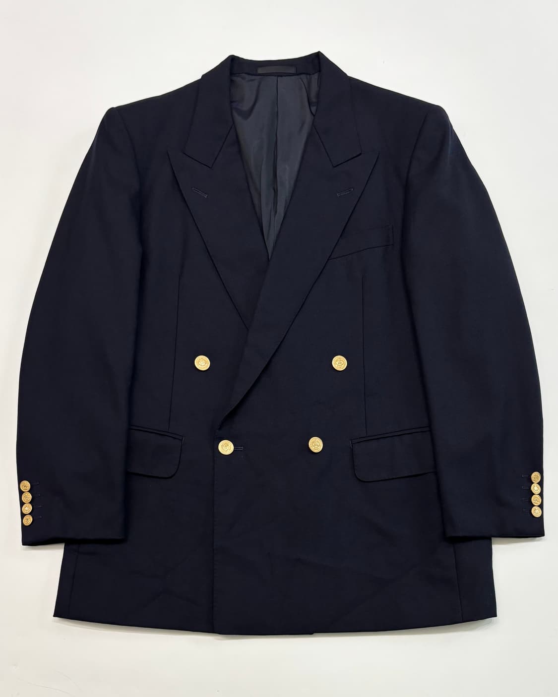 Burberry 버버리 네이비 금장 더블 블레이저   상품이미지1