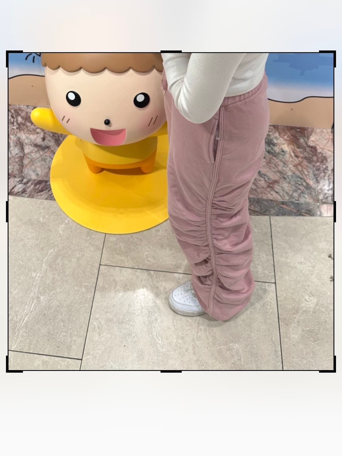 나체 셔링 조거팬츠 로즈핑크 상품이미지1