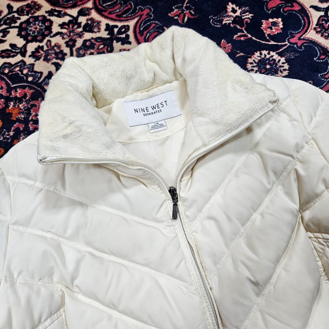 나인웨스트(NINE WEST) 구스다운 퀄팅 경량 패딩 자켓 L 상품이미지5
