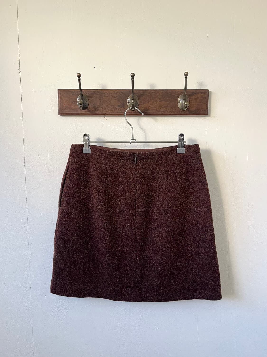 japan vtg 캐시미어 숏 스커트 상품이미지2