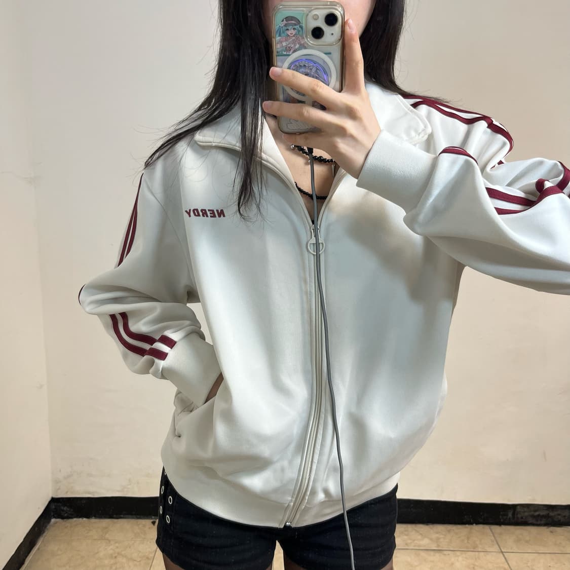 NERDY white red jersey 상품이미지3