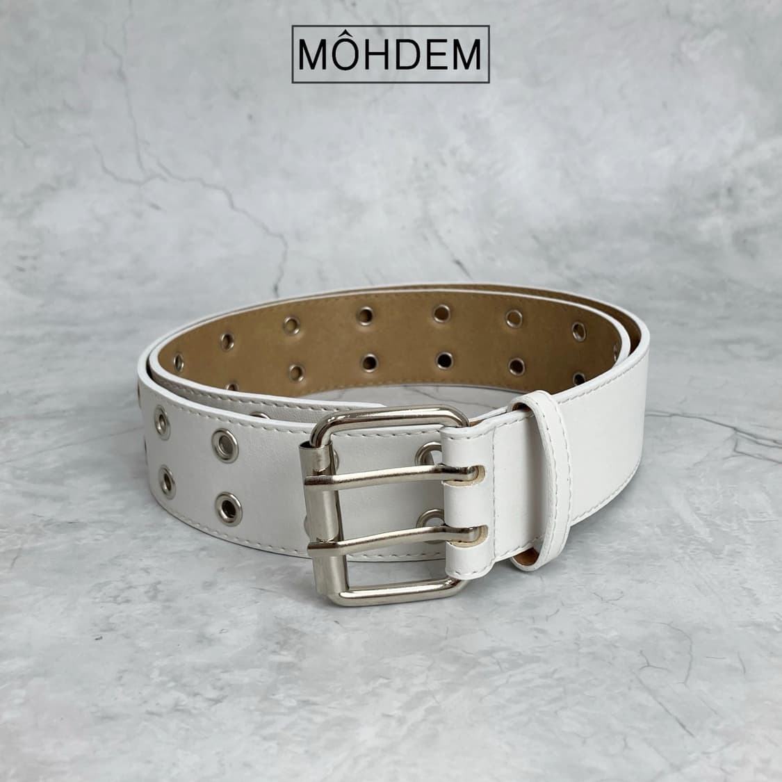 [Unisex] 더블 아일렛 가죽 벨트 상품이미지10