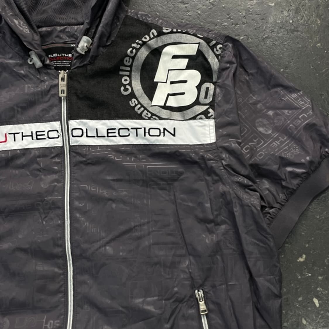 105 후부 Y2K 올드스쿨 반팔 후드 바람막이 상품이미지2