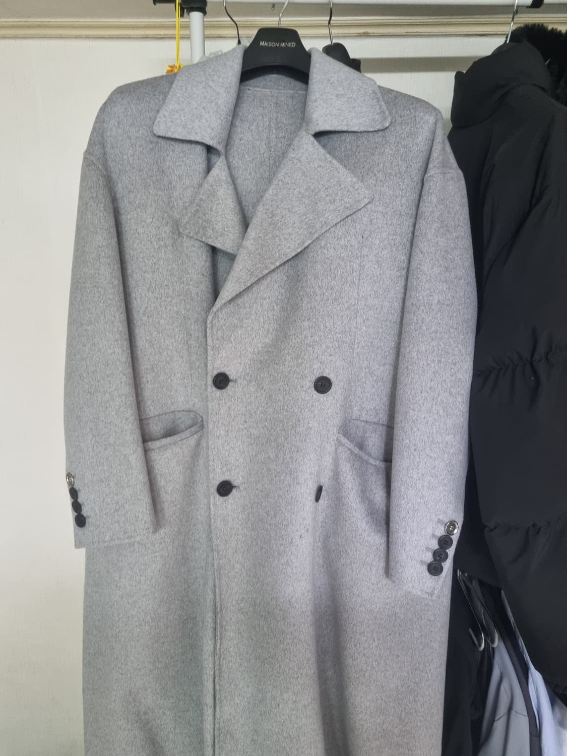 메종미네드Handmade Oversized Double Coat Grey 상품이미지2