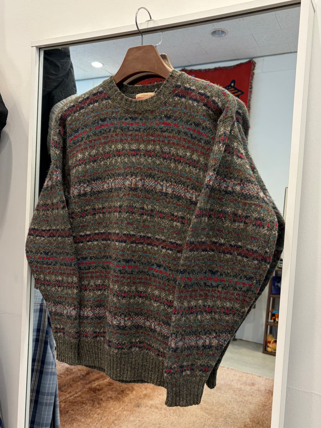 90s Harley & Co 빈티지 페어아일 울 니트 (made UK) 상품이미지1