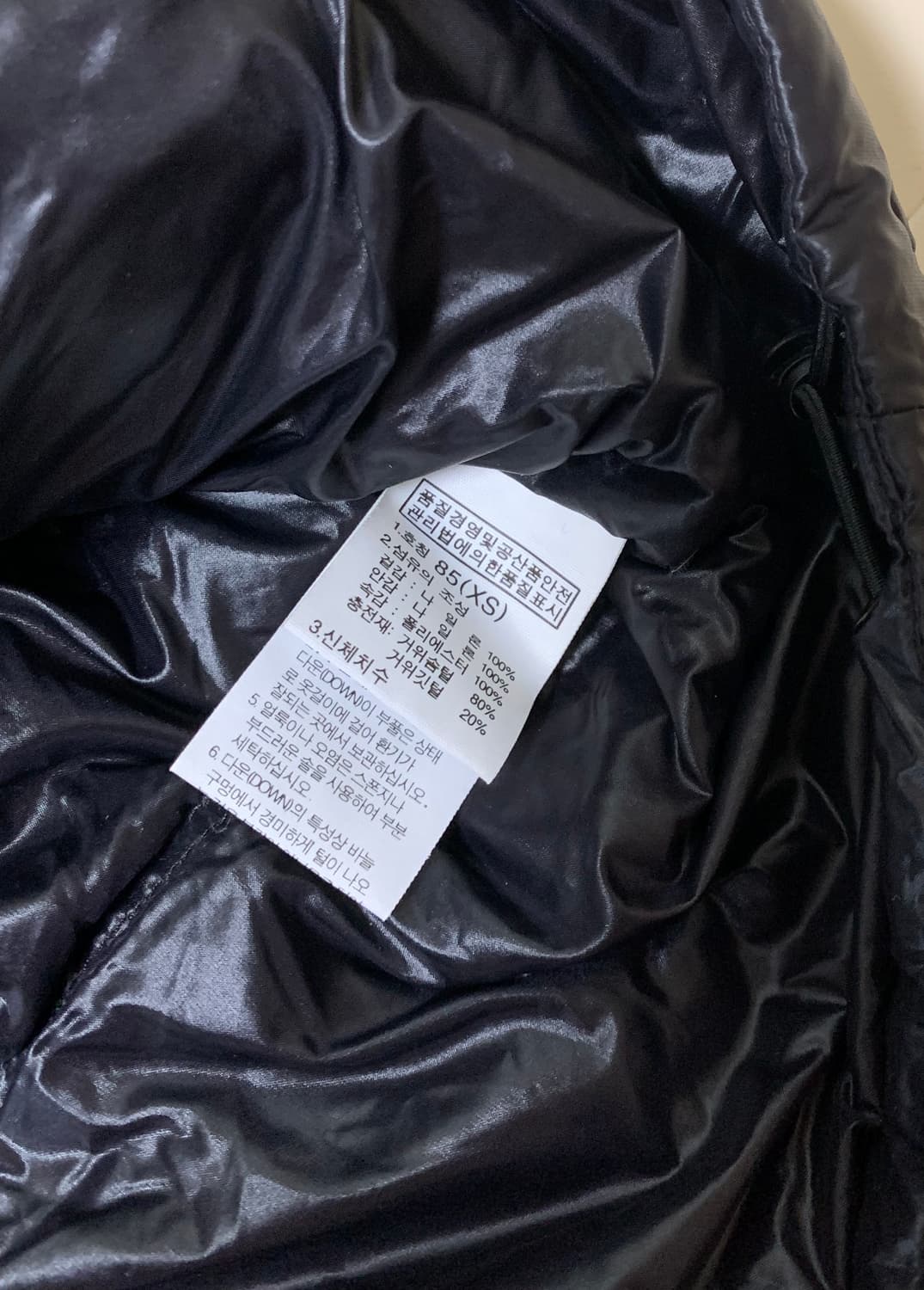 노스페이스 화이트라벨 유광글로시 구스다운 상품이미지4