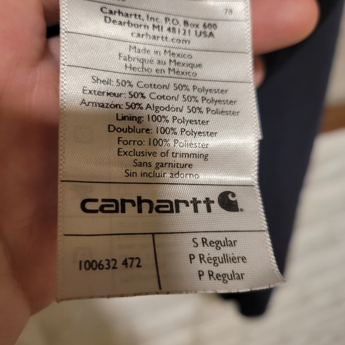 칼하트 레인디펜더 후드집업 S 상품이미지5