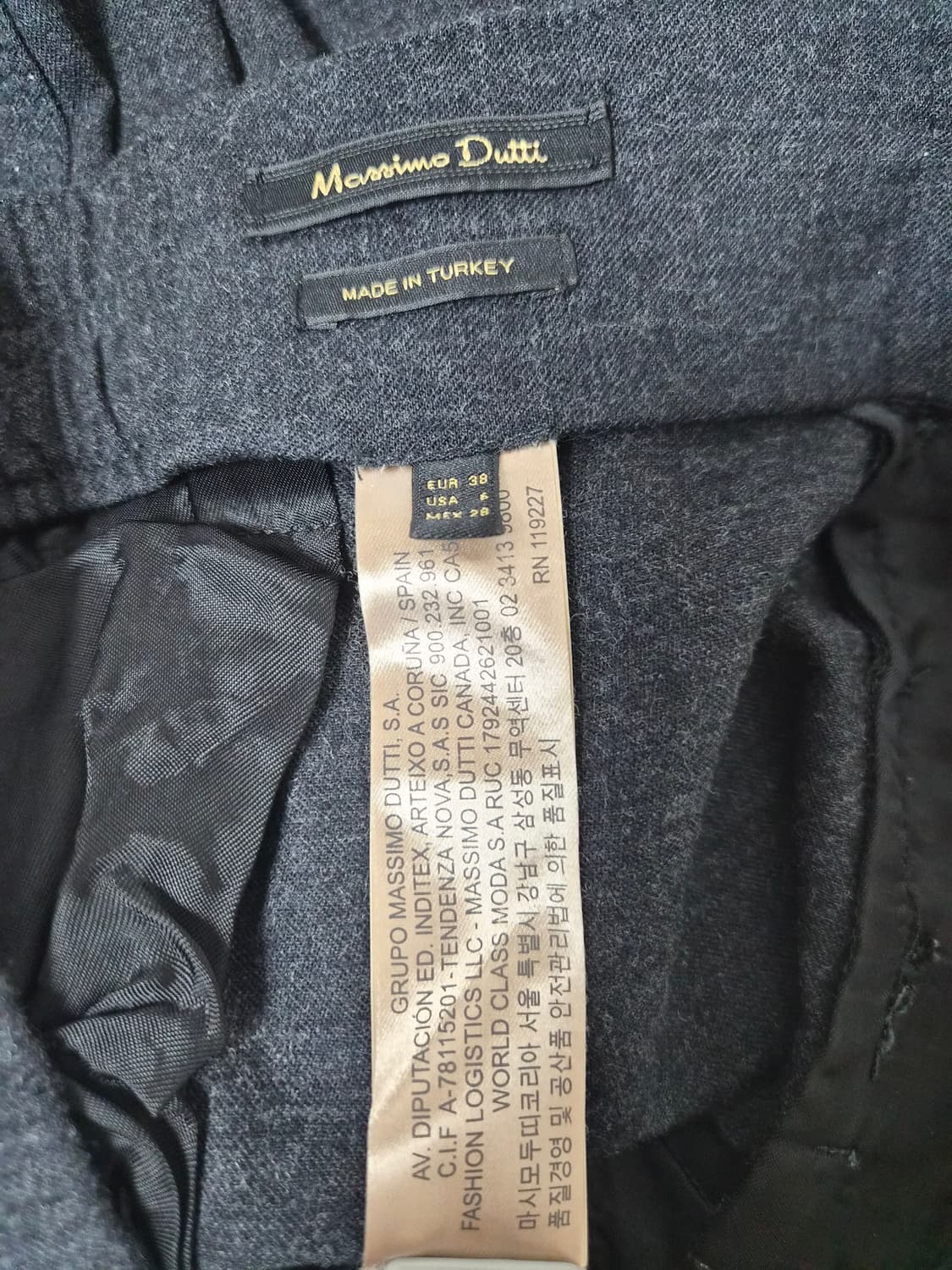 마시모두띠 버튼 슬랙스 38사이즈 P-47 상품이미지4