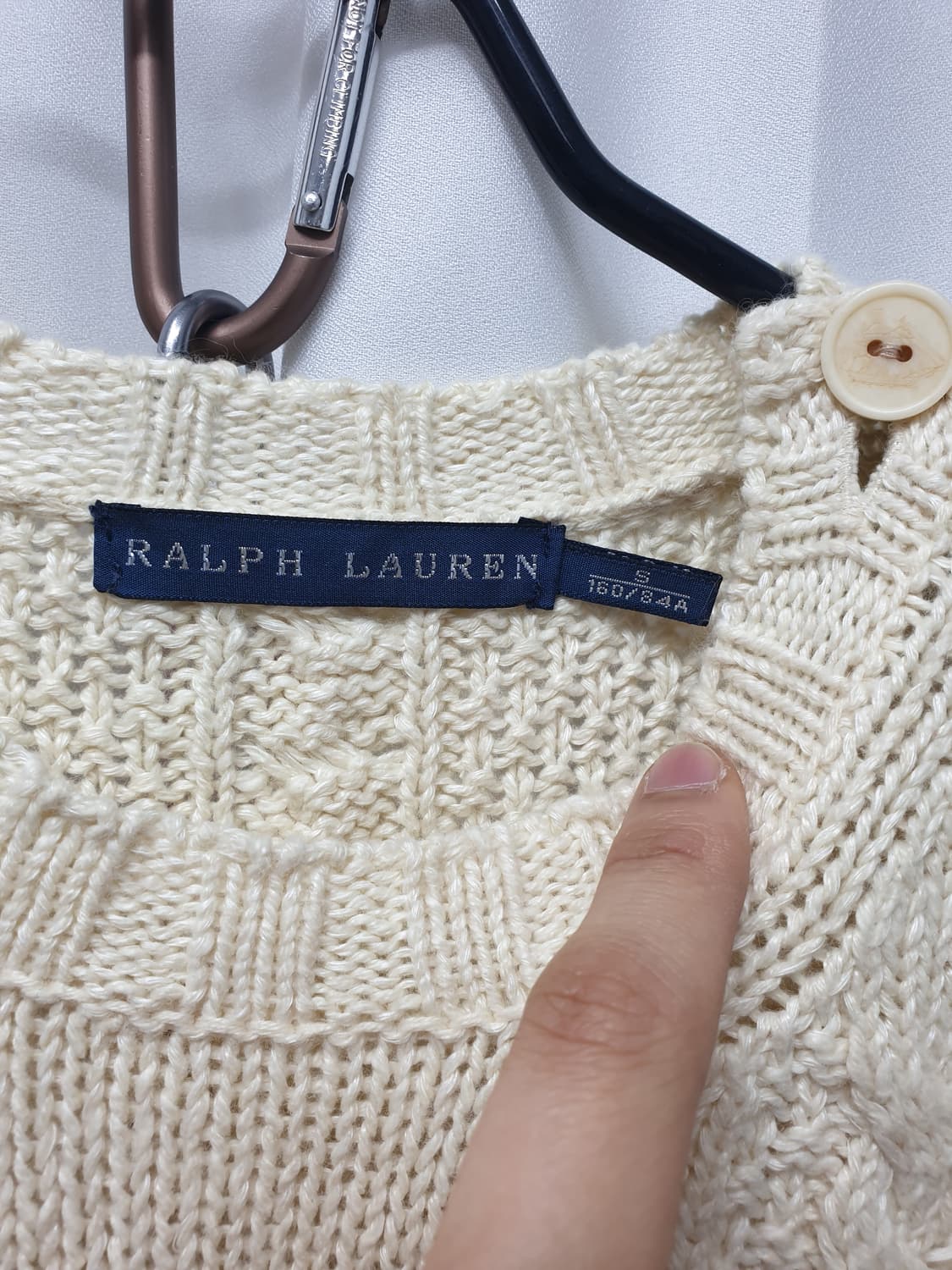 폴로랄프로렌 마린 아이보리 케이블니트 s 상품이미지5