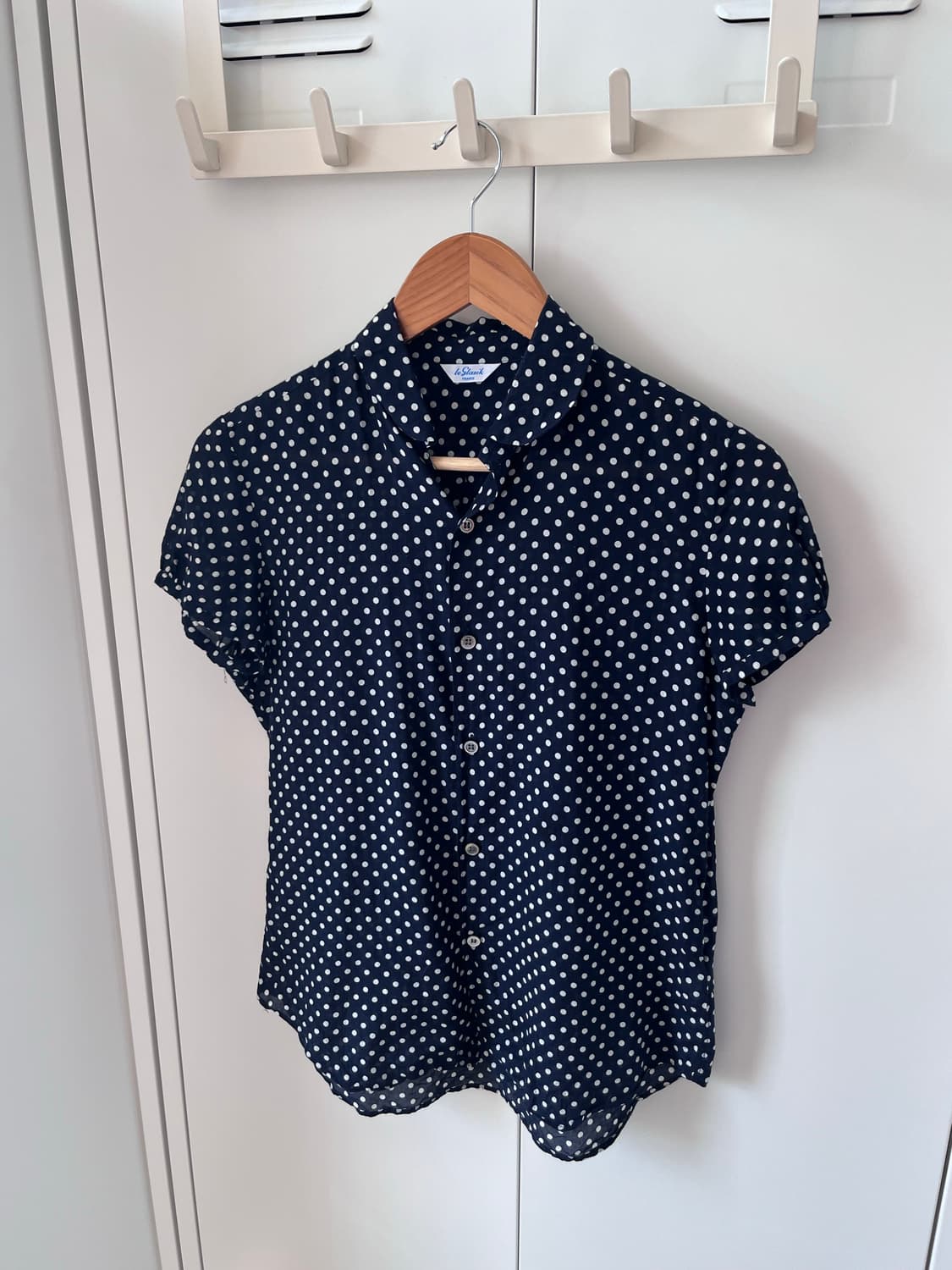 Leglarik France 도트 캡소매 블라우스 상품이미지9