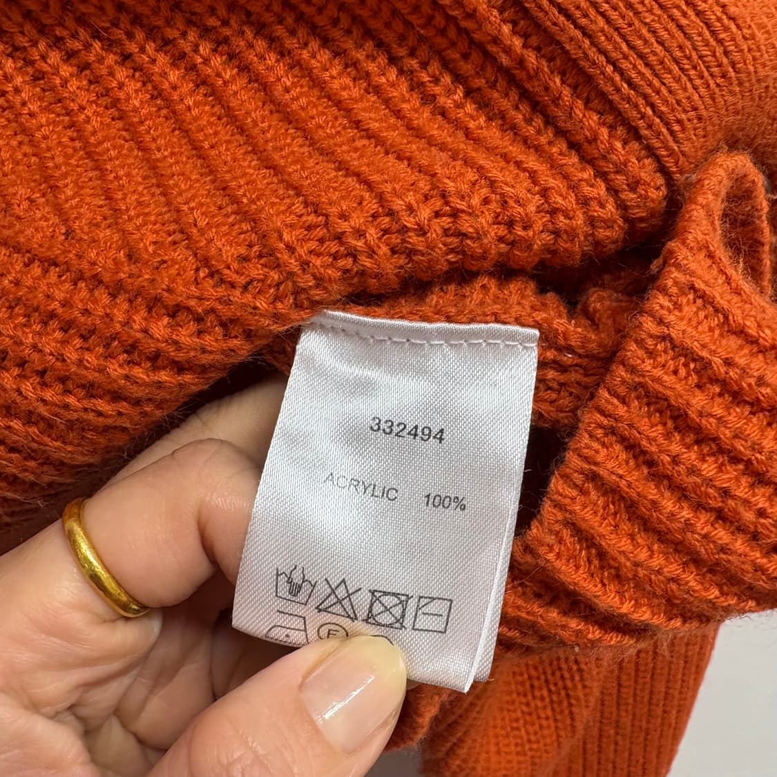 오렌지 크롭 네트 벌룬 가디건  상품이미지4