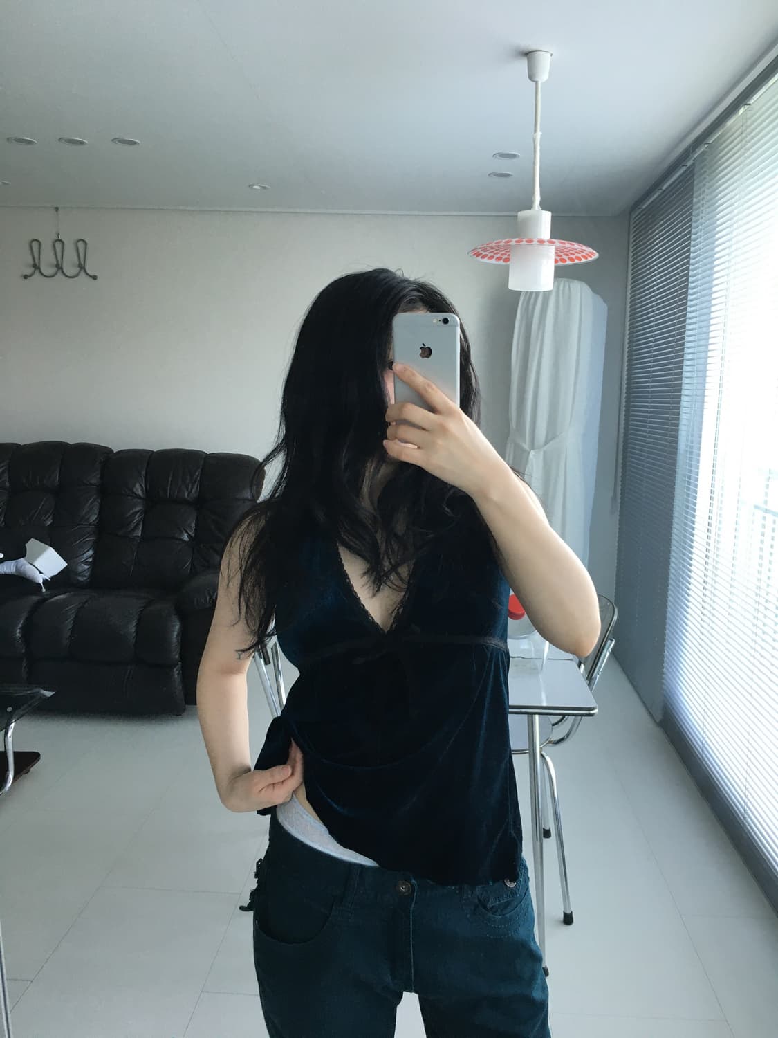 velvet ribbon top 상품이미지5