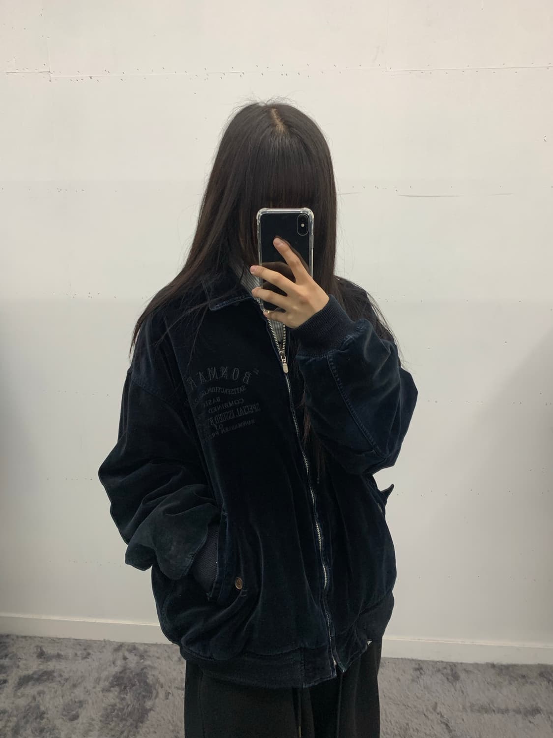 Bonmarlen 스웨이드 봄버 상품이미지1