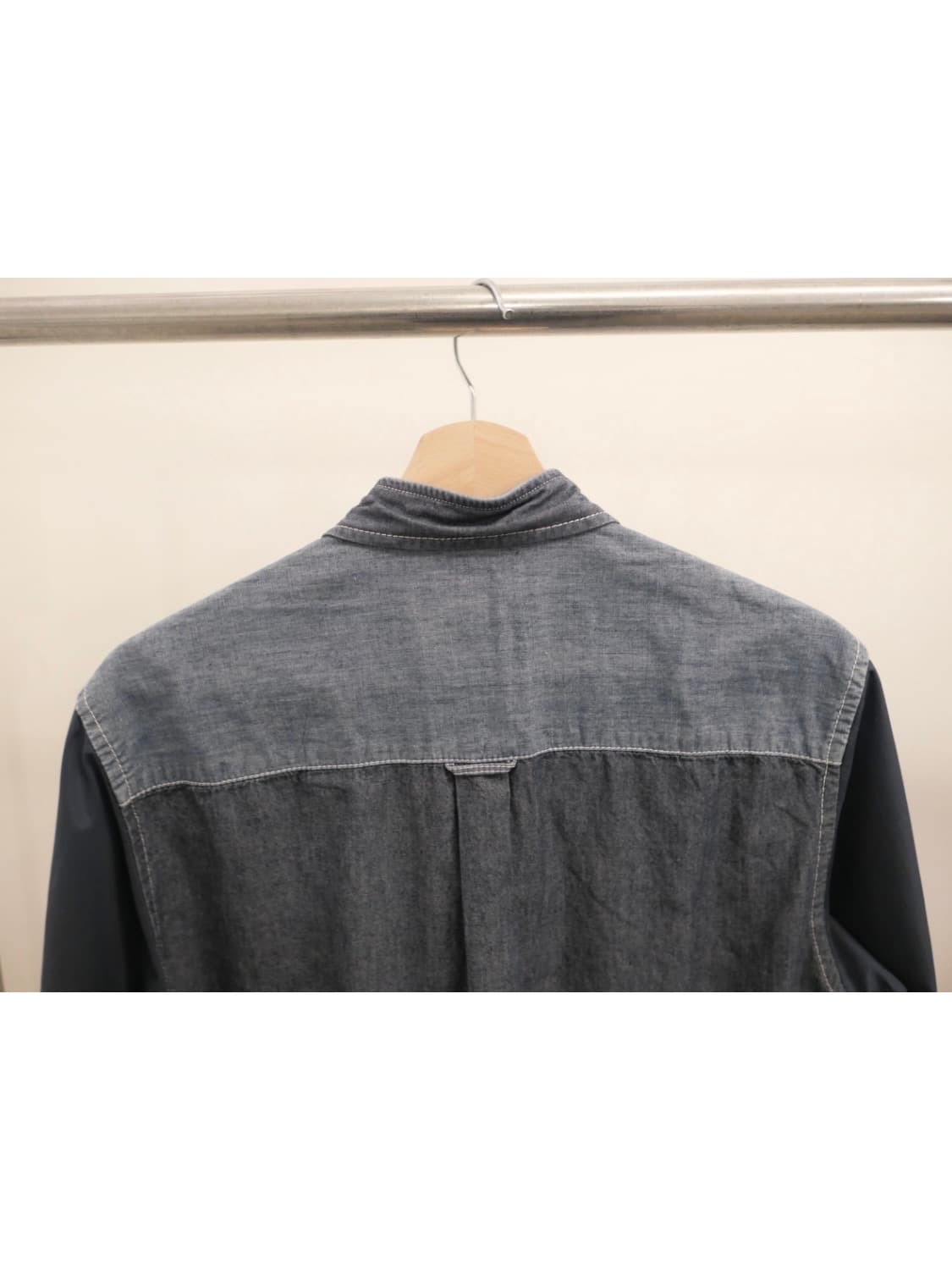 꼼데가르송 간류 나일론 슬리브 데님 셔츠 상품이미지4