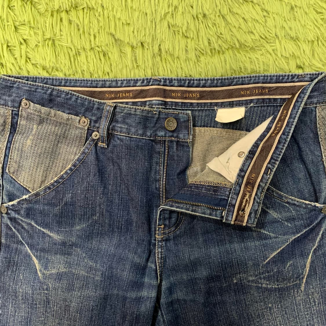 [34] NIX JEANS 와이드핏 패치워크 데님팬츠 상품이미지4