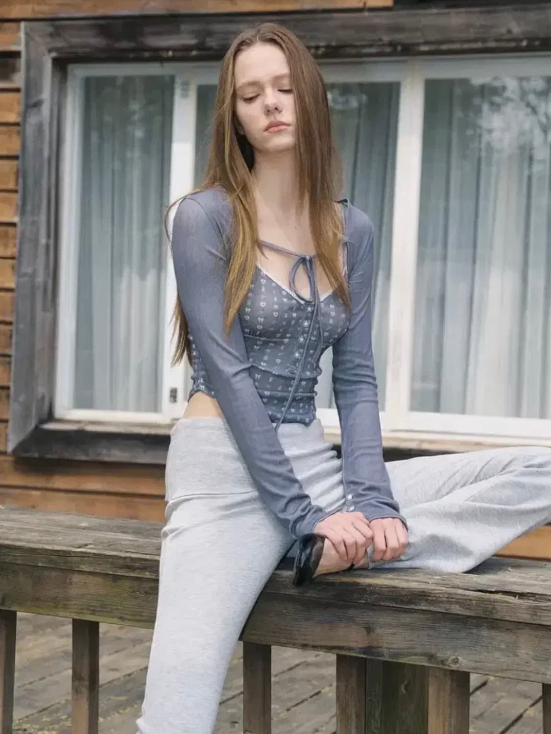 플노팔 에이든 볼레로 빈티지 차콜 플리즈노팔로우 상품이미지3