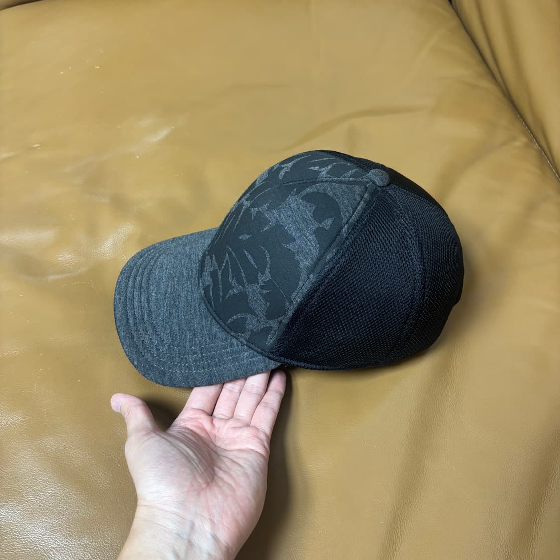 DIESEL 디젤 플라워 블랙 메쉬 6패널 볼캡 모자 (Black) 상품이미지4