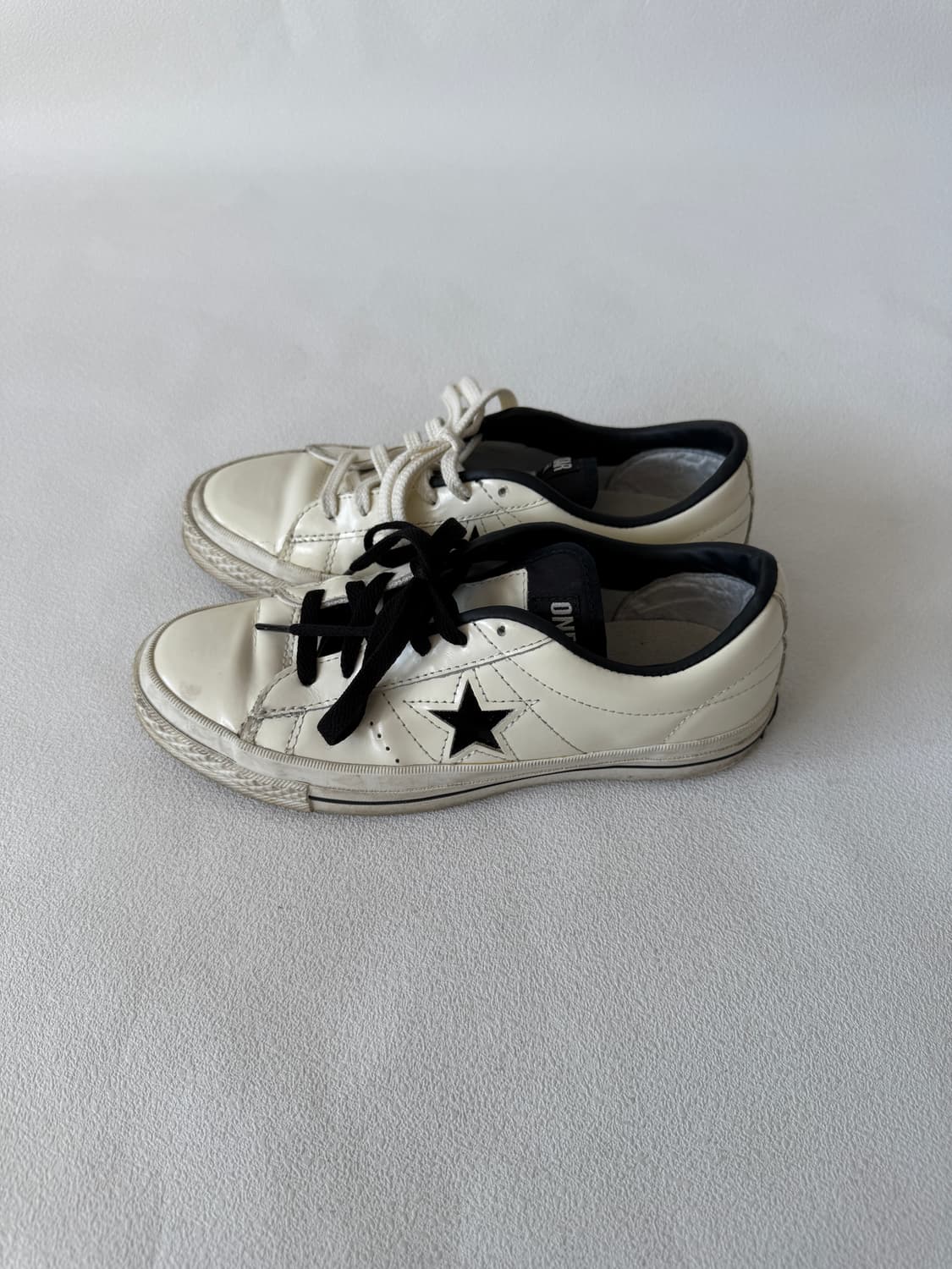 [240]컨버스(CONVERSE)원스타 아이보리(원하는 끈 색 맞춰드림) 상품이미지3