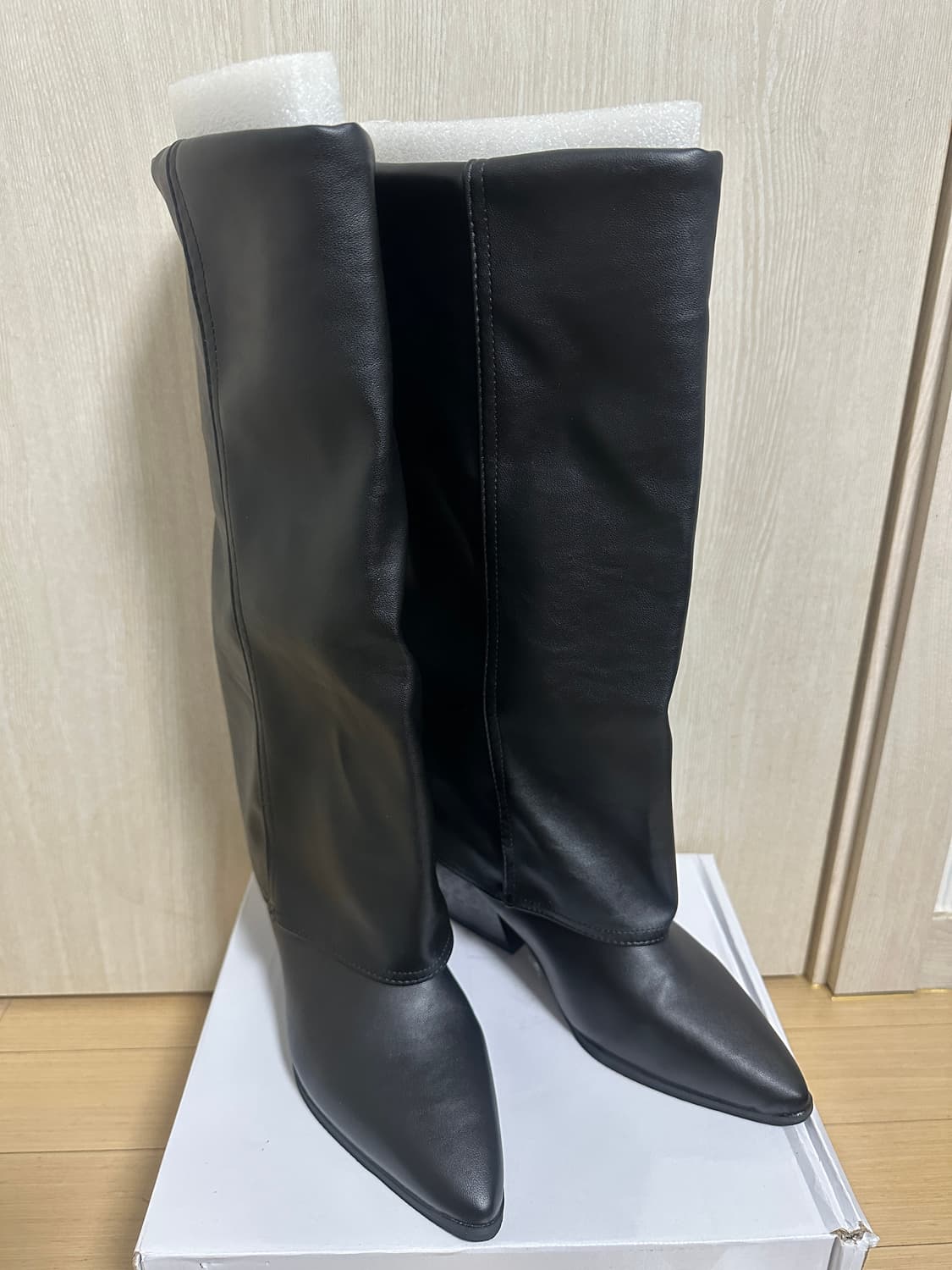 택포)새상품)폴딩 롱부츠/235 피 상품이미지9