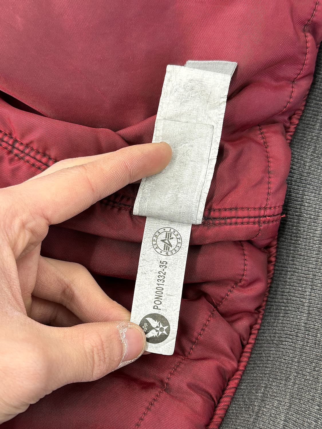 알파 인더스트리 건메탈 플라이트 블러드 칫 ma-1 자켓 상품이미지10