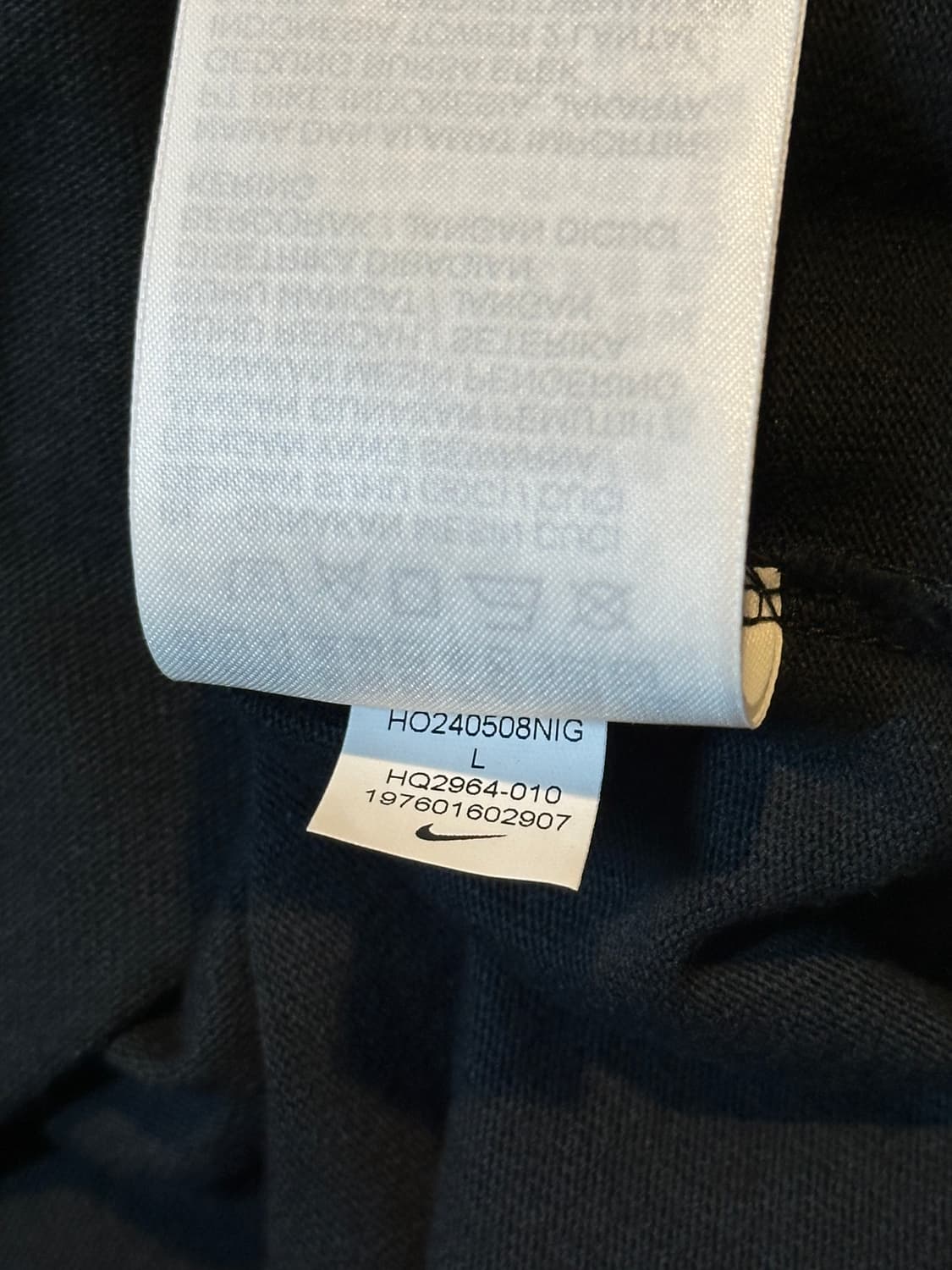 나이키 백로고 오버사이즈 롱슬리브 긴팔 블랙 상품이미지8