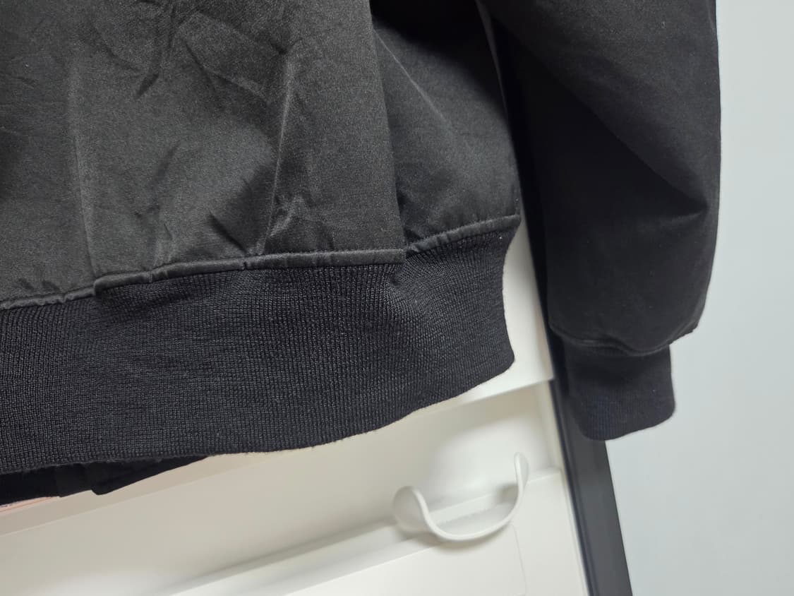 25ss 아프레쎄 빈티지 실크 플라이트 자켓 2 블랙 상품이미지8