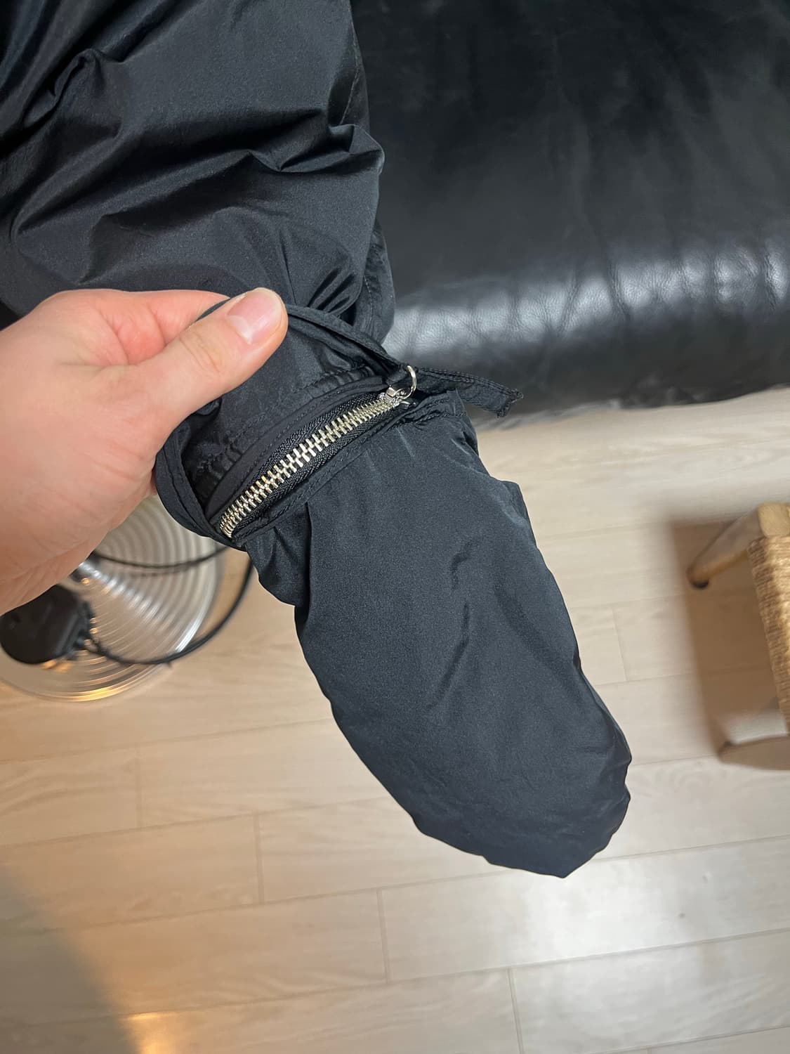 올드조 하이 카운트 실크 푸퍼 자켓 상품이미지2