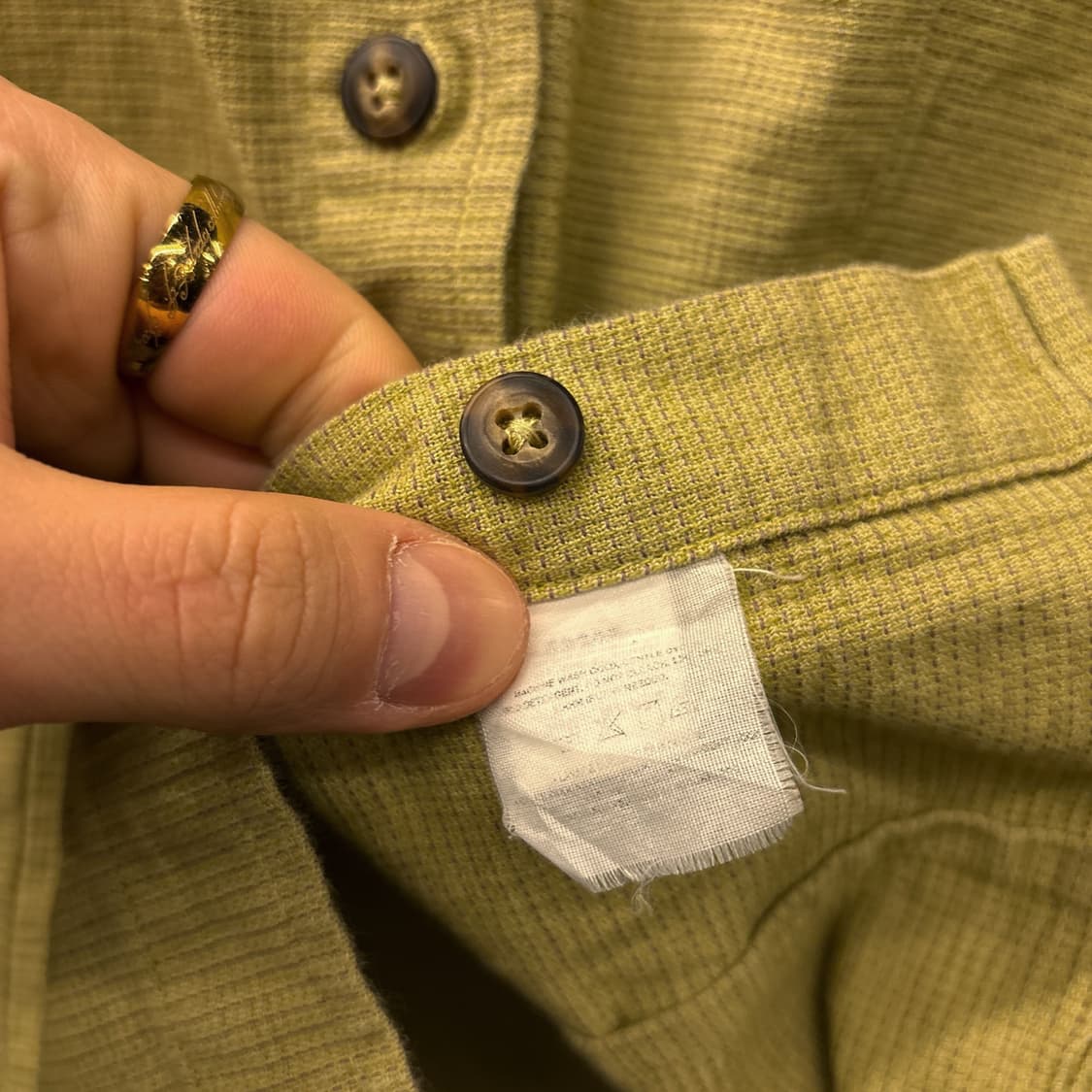 90s 파타고니아 오가닉코튼 투톤 컬러 자카드 코튼셔츠 N1017 상품이미지6