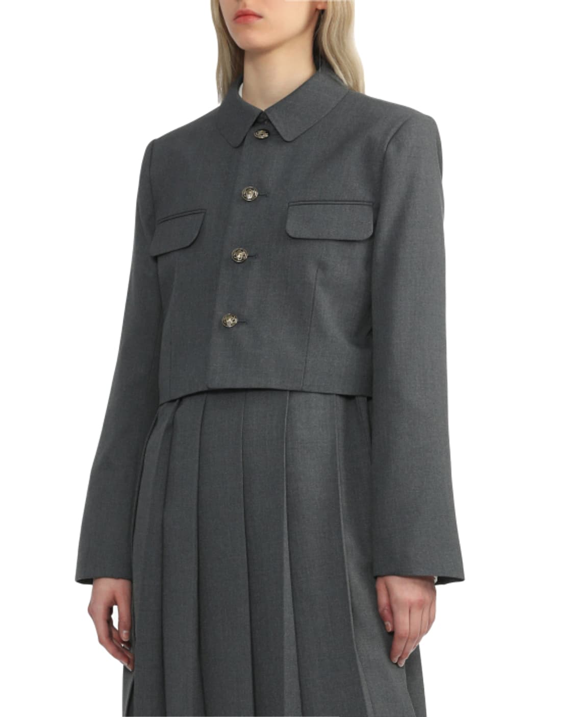 새상품 꼼데가르송 걸 크롭 셔츠블레이져 XS 상품이미지1