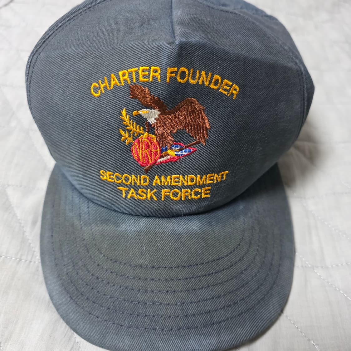 [OS] NRA S.A.T.F 파운더 그린 트래쉬드 5패널 볼캡 와이드 상품이미지2