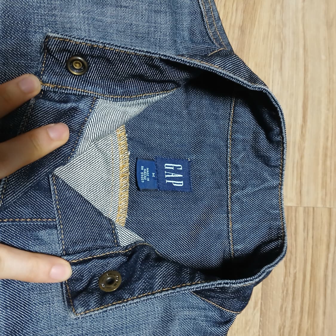 GAP 갭 데님 우먼 스냅버튼 청자켓 상품이미지9