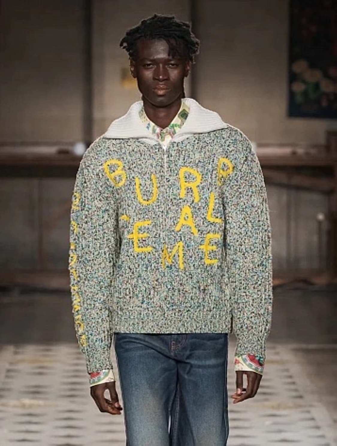 블루마블 23FW 로고 울 스웻 상품이미지1